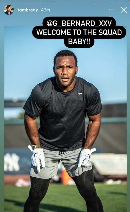 Buccaneers RB Giovani Bernard, who signed with Tampa Bay in April